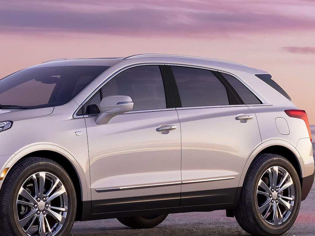 Embellecedor de poste de pilar para Cadillac XT5 2017-2023: cubra rayones con negro brillante