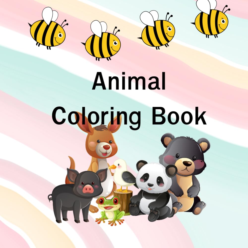 Animal Coloring Book: Fun and Easy Coloring for Kids