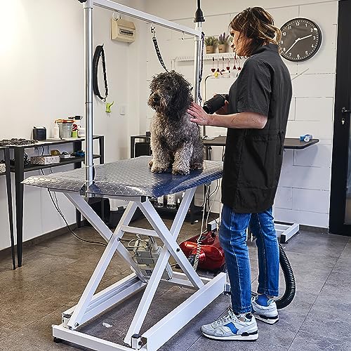 UKCOCO Wasserdichter Nylon Haustier Kosmetiker Uniform Schürze Für Hunde Katzen Fellpflege Und Nagelschneiden Leichter Schutzkittel Für Tierhandlungen Und Zuhause