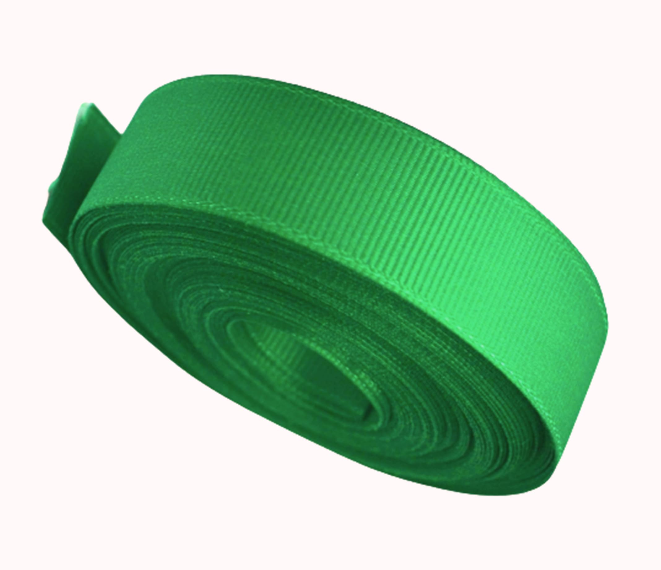 Grosgrain Ribbon -23 Meters / 25 Yards Rolls for Gifts Wrap Sew Party Decorations Events Wedding Christmas Crafts Bows DIY Bouquets Cake Double Sided Size 25mmBuy 3 GET 1 Free (Green)