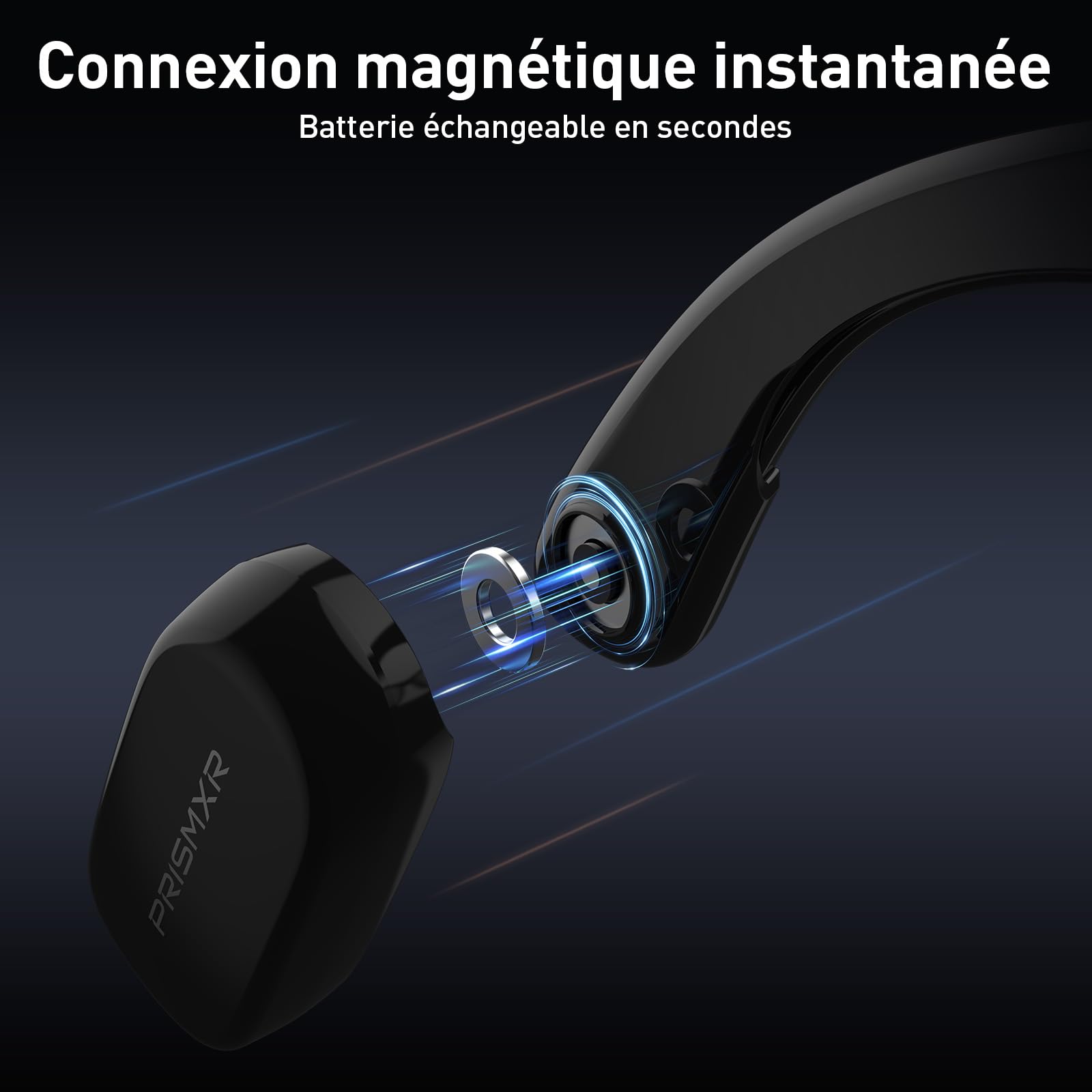 PRISMXR Chargeur Compatible avec Les Lunettes RayBan Meta, Set de Charge Rapide avec Câble de Charge Magnétique & Batteries Interchangeables - Wayfarer Regular, Carina C2