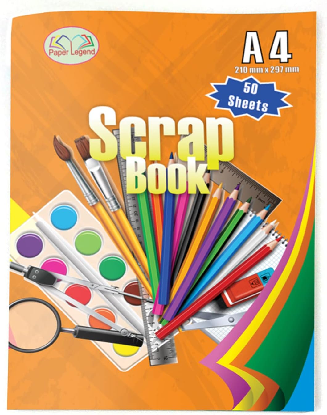 1 x Staple Bound Scrapbook Colour Paper Pages Sheets Photo Album Craft