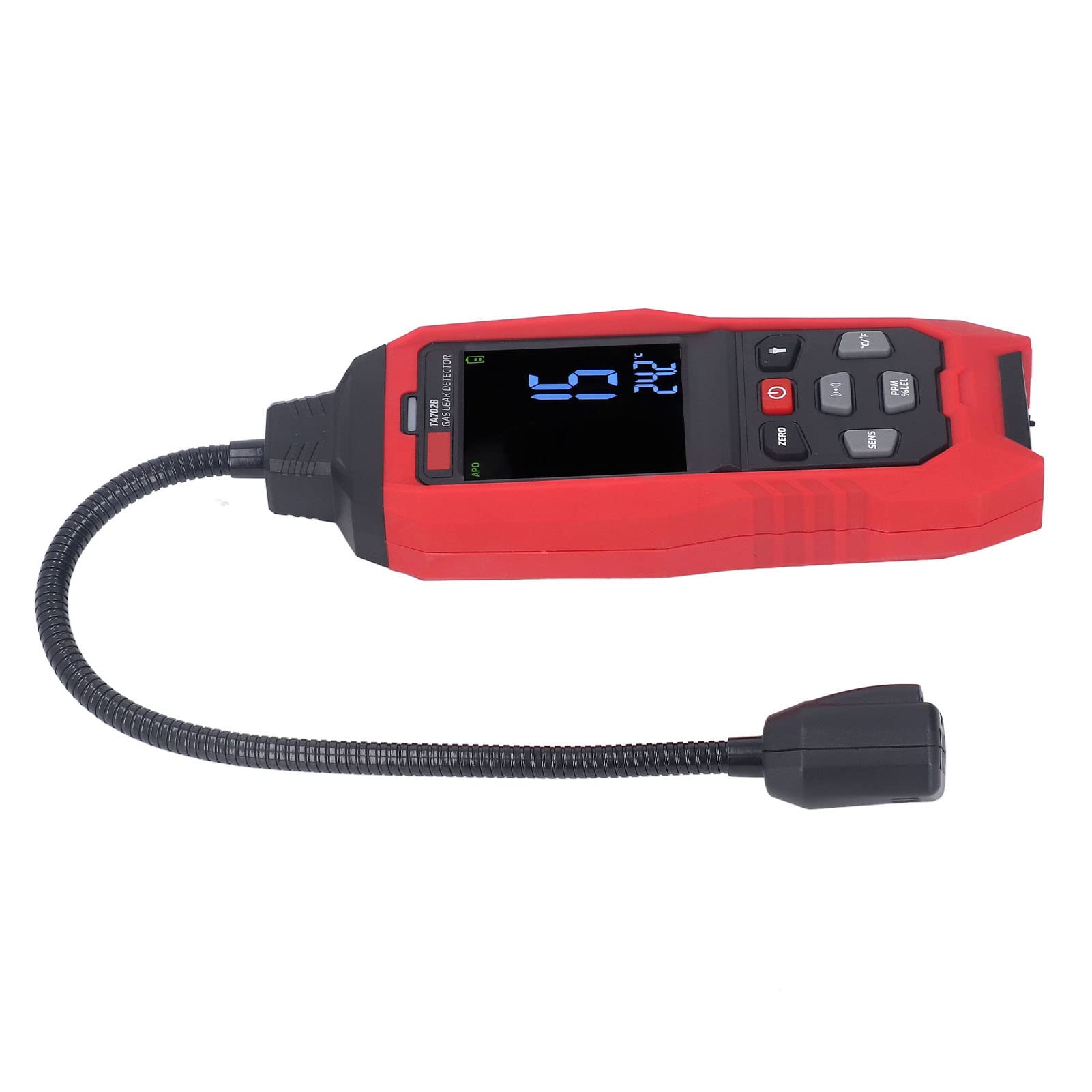 Rilevatore di Perdite di Gas, Rilevatore di Perdite di Gas Combustibile 0 9999PPM con Sniffer di Portatile e Allarme Sonoro Leggero per Rilevamento di Metano Propano Domestico