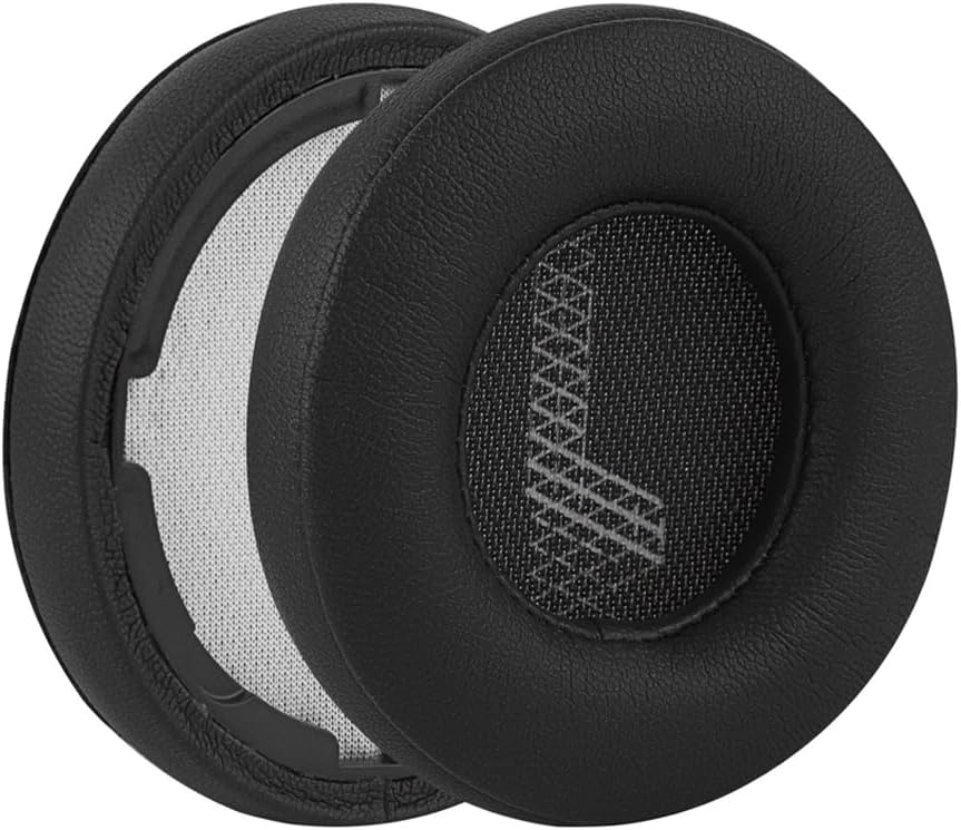 Replacement LIVE400BT Earpads for JBL Live 400BT/ Live 460NC Headphone, A Pair of Protein Leather & Memory Foam Earmuffs Cushions Ear Cups Cover Repair Parts, Black