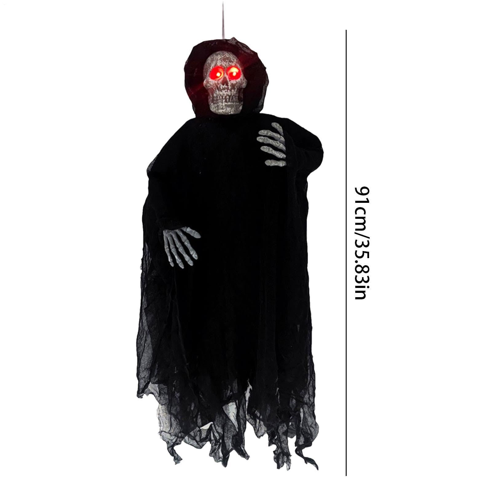 Decoración de Fantasma Decoración Espeluznante Voladora de Calavera con