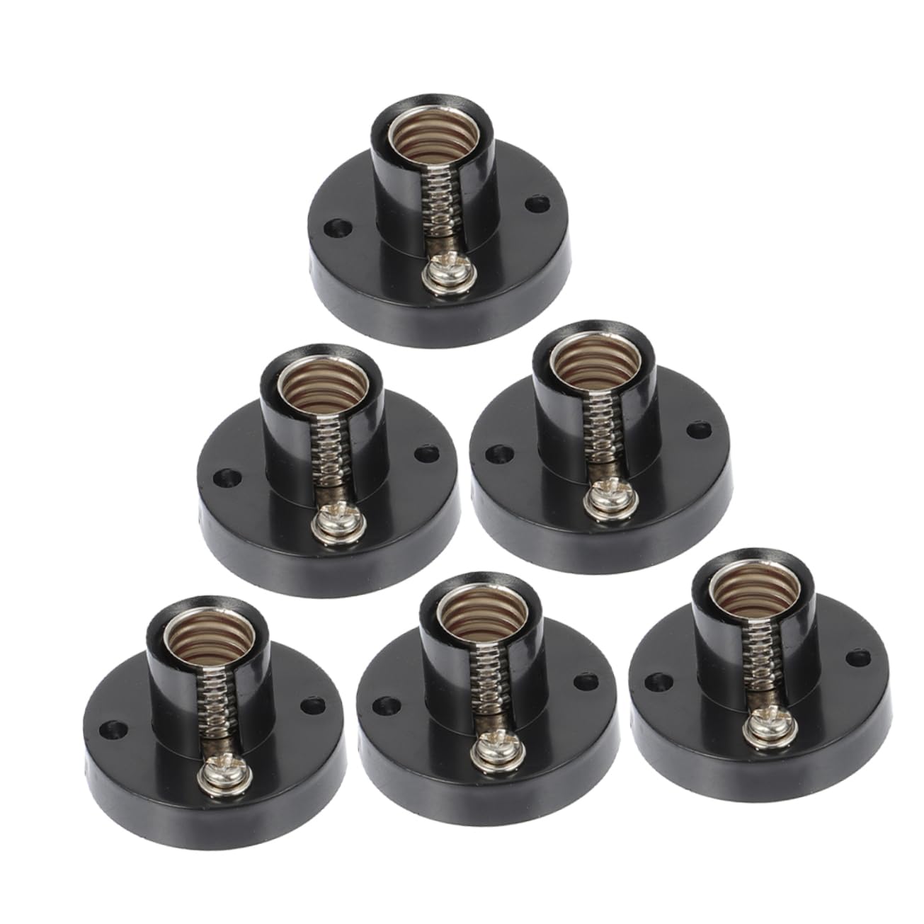 LIFKOME 6Pcs Lamp Base Holder for Electrical Testing Bulb Socket Stand Easy DIY Installation for Physics Experiments and Lighting Needs