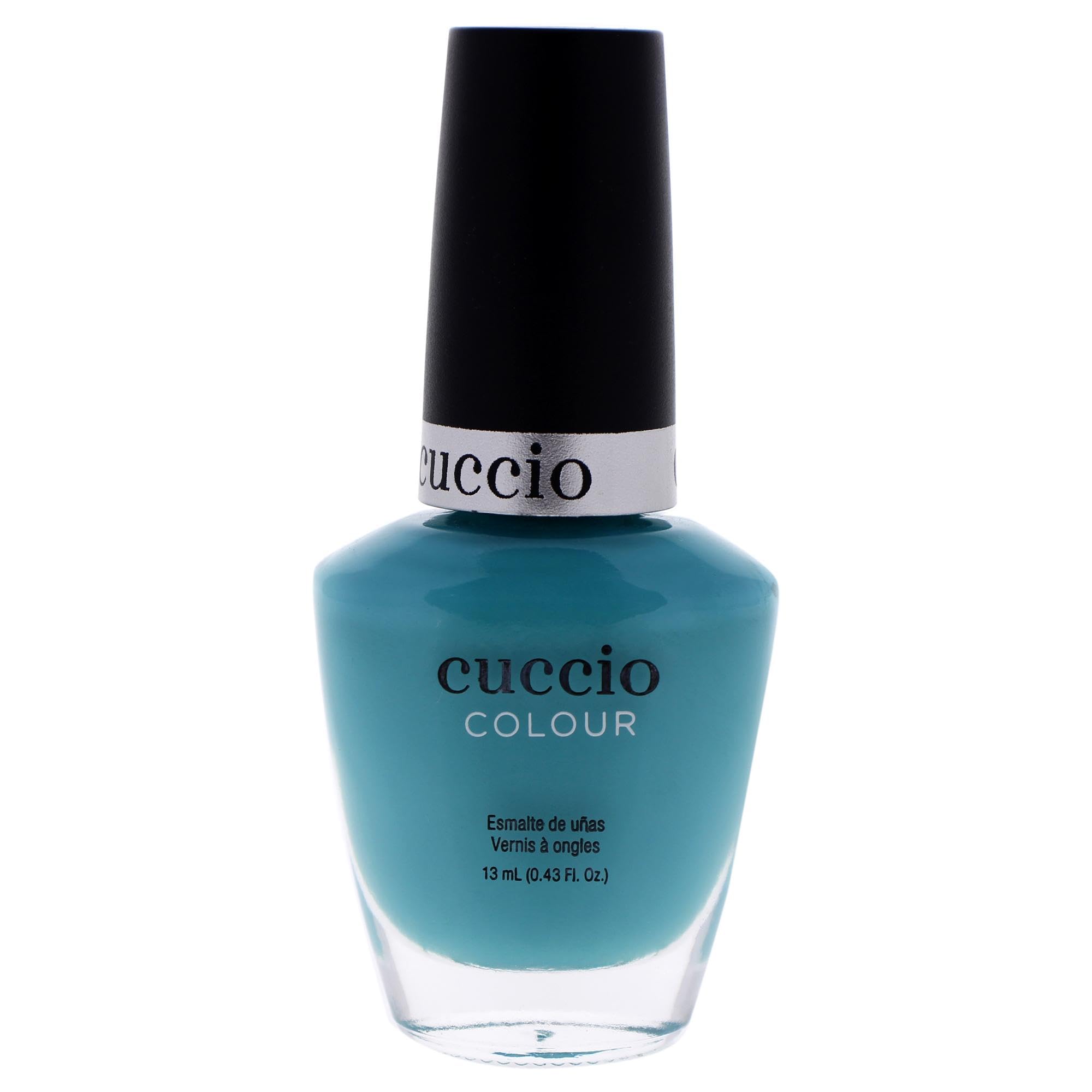 Cuccio Colour Colour Nail Polish - Triple Pigmented Formula - For Rich And True Coverage - Gives Ultra-Long-Lasting And High Shine Polish - For Incredible Durability - Aquaholic - 0.43 Oz