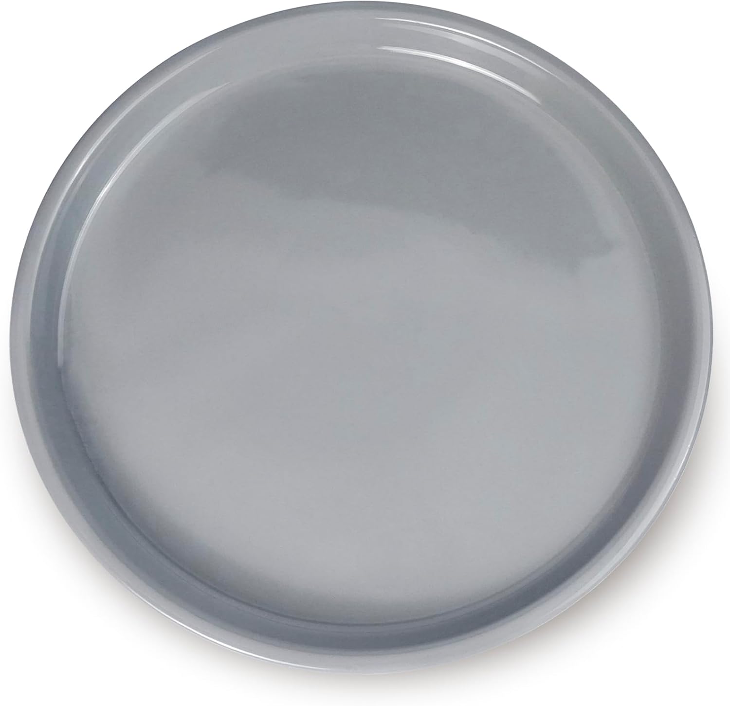 Plant Pot Saucers - Ceramic Plant Saucers for Outdoors 12 inch Plant Trays for Indoors No Holes Plant Drainage Trays Round Flower Pot Saucers Plant Plates to Catch Water 2 Pack Gray