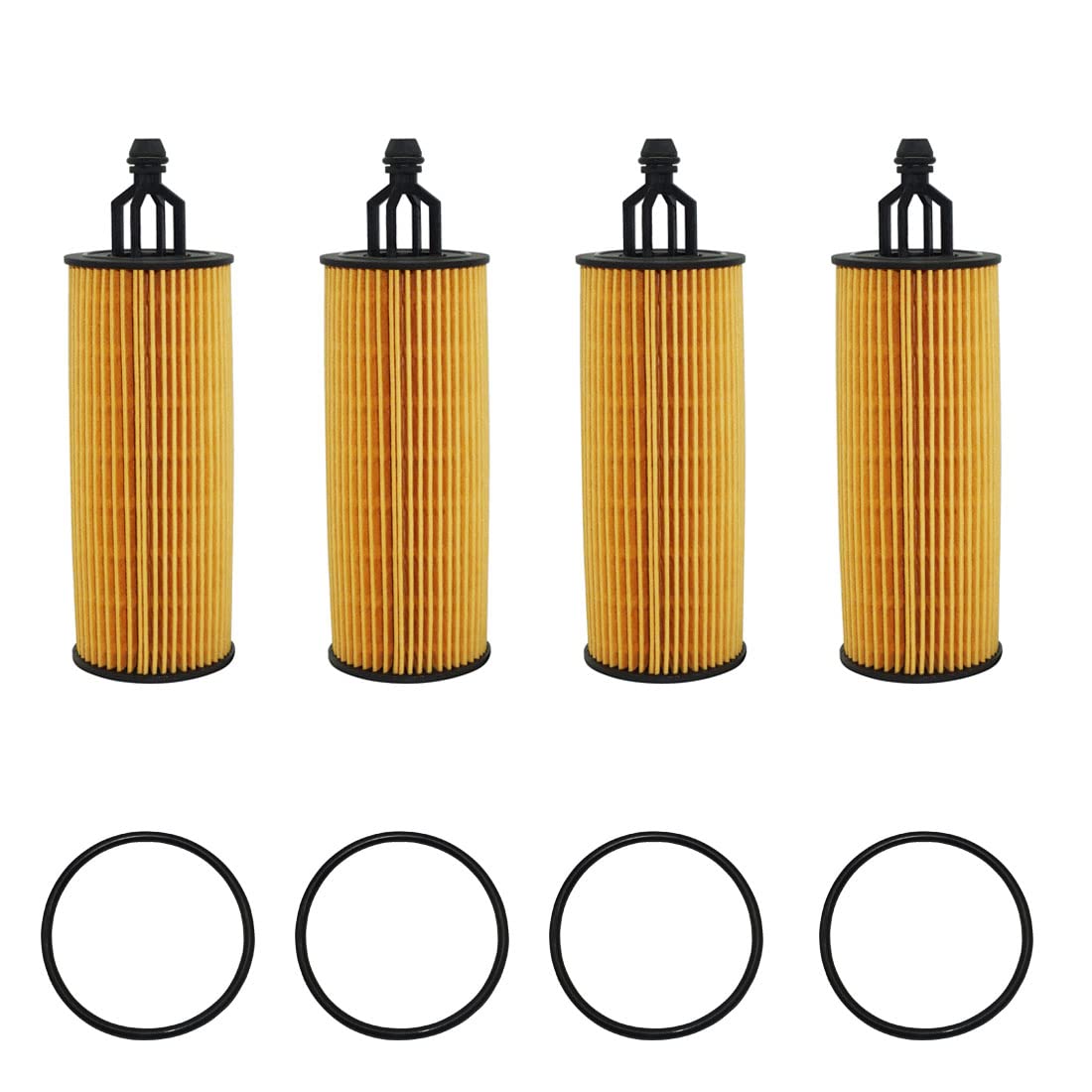 Oil filter replacement fits for 2014-2019 ram promaster 1500 2500 3500 2014-2020 Full Synthetic Conventional and Blended Motor Oil Replaces 68191349AA HP7026 68191349AB?4pcs?