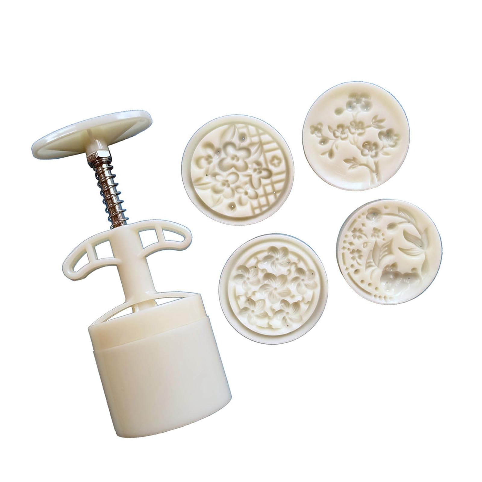 HDOYTXXM Ergonomic Handle Cakes Stamp Stable 75g Cakes Molds for Easy Use in Making Traditional Dessert Creative Baking Tool