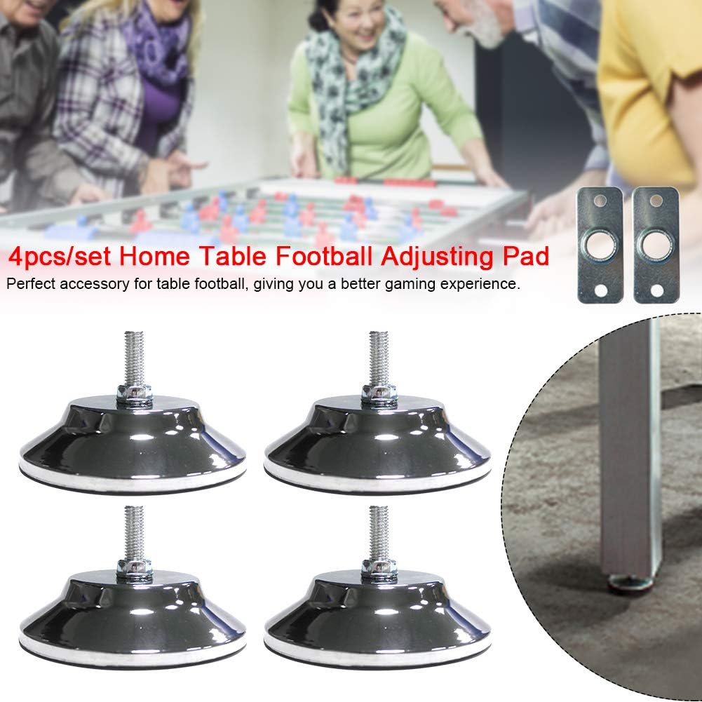 Billiard Table Feet,4 PCS Billiard/Pool Table Leg Levelers, Adjustable Furniture Levelling Feet, Leveling Risers for Football/Soccer Table, Ping Pong Table,5 Inch Metal Game Table Leg Levelers : Sports & Outdoors