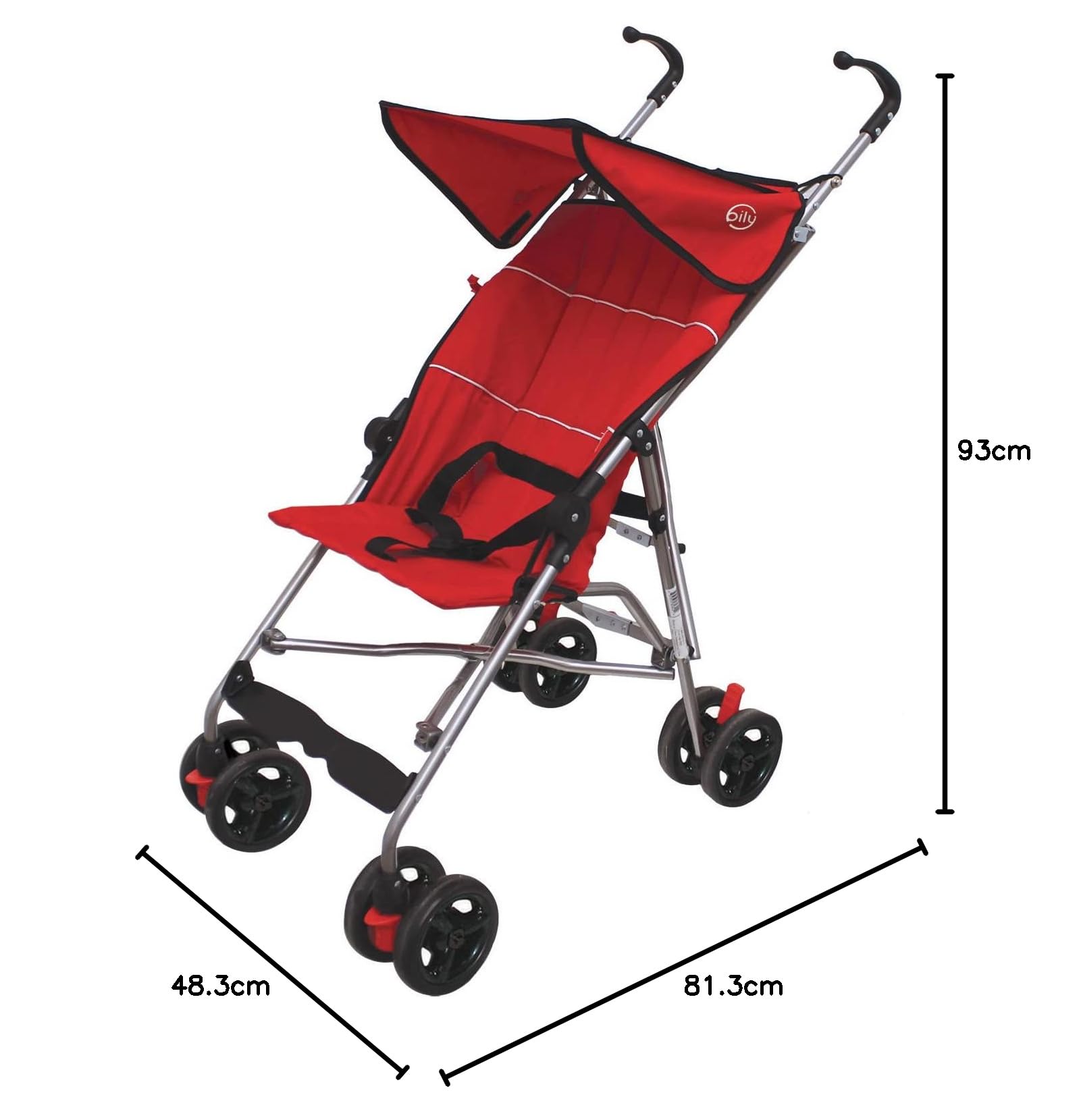 Bily Umbrella Stroller, Red Baby