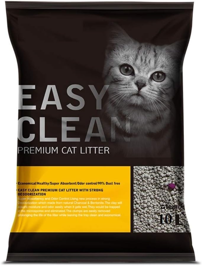 Fresh Scented Bentonite Cat Litter Lemon Fragrance 10L - Pack of 3