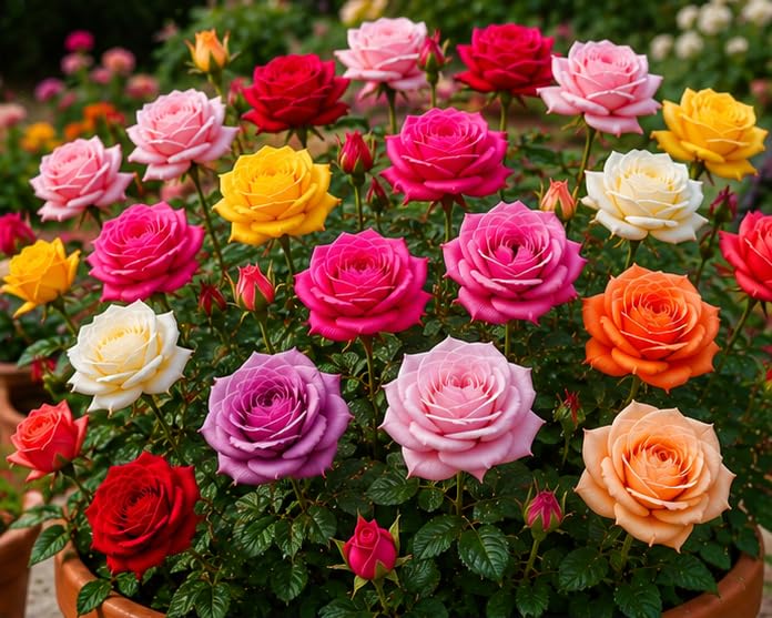 Imported Mixed Rose Flower Seeds (100 Seeds) | Hybrid Multicolor Roses | Premium Ornamental Flower Seeds for Home, Balcony & Terrace Gardening | Easy to Grow Garden Seeds-image-48