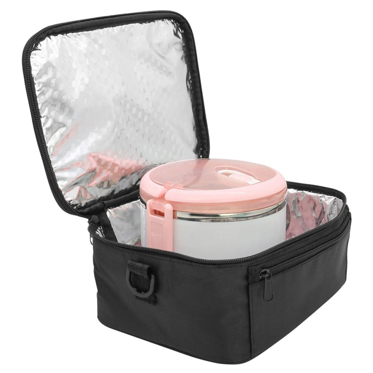 Bolsa Térmica Porta Alimentos, Porta Bento Portátil 20l Oxford Negro
