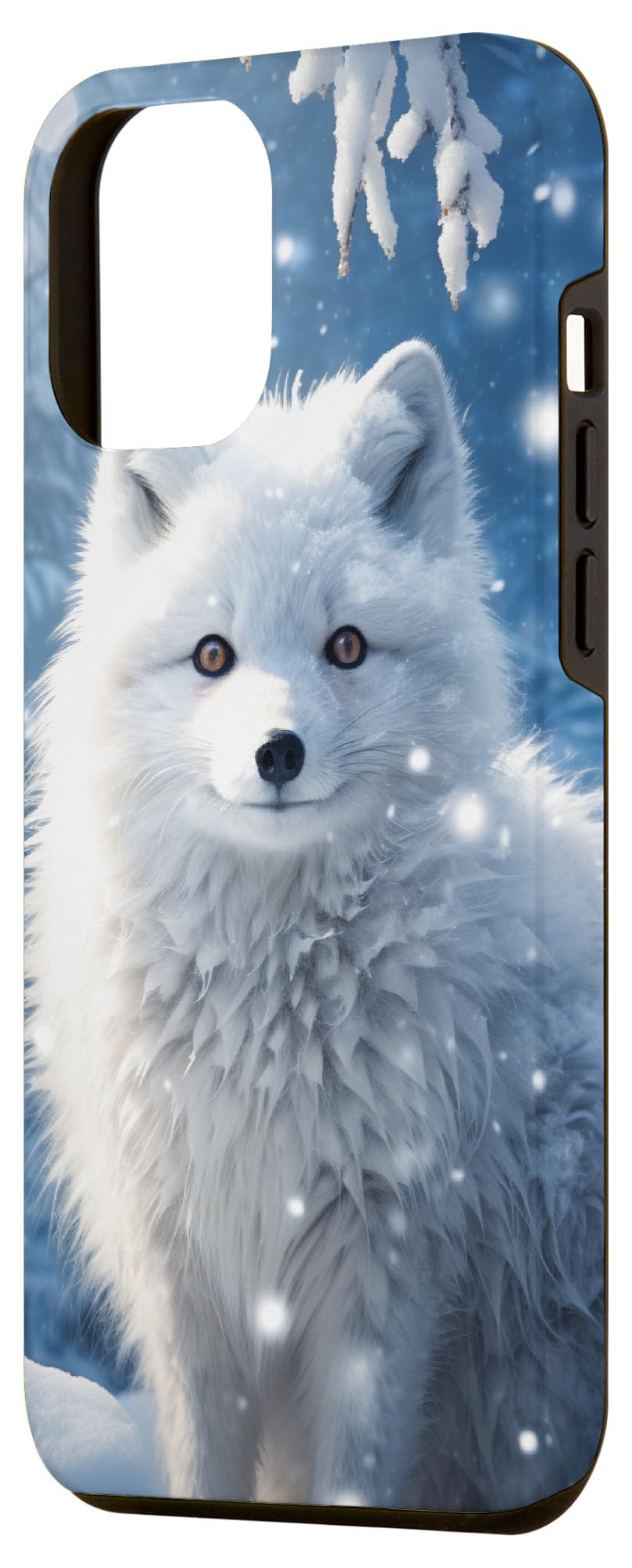 Artic White Fox Snow Snowy Winter Animal Case for iPhone 12 Pro Max - Image 2