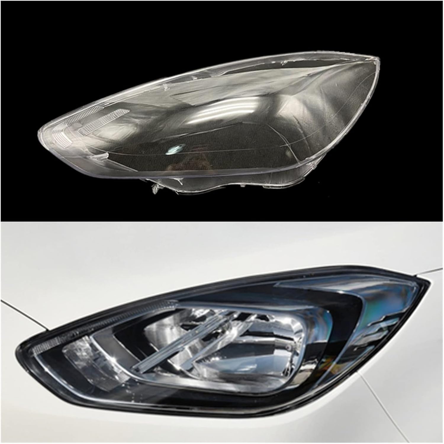 ヘッドライトカバーシェルレンズ カバー カーヘッドライトヘッドライトクリアレンズシェルカバー 車のフロントヘッドライトカバー ために フォードエスコート19 ライトリム サイドマーカーリム 色 左 奉呈