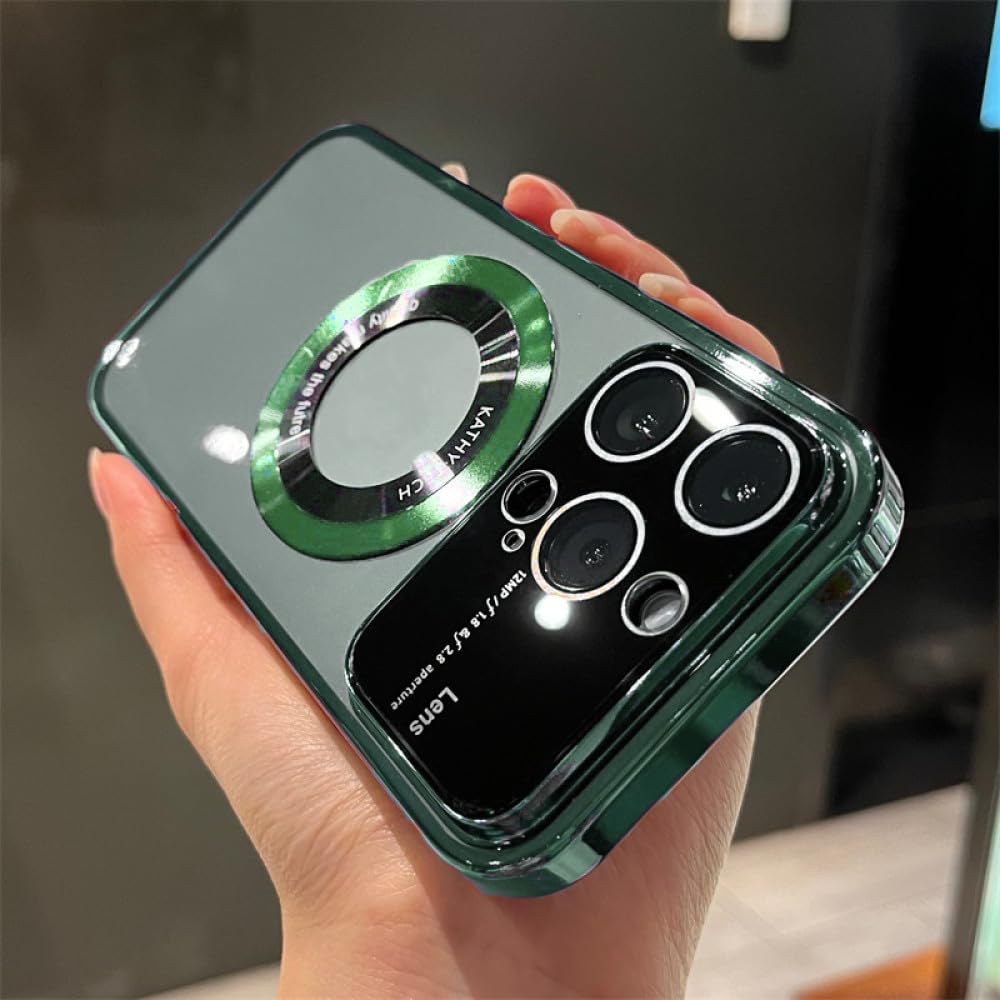 Protection de caméra rigide sur étui grand trou iPhone 12 Pro Max vert - 6