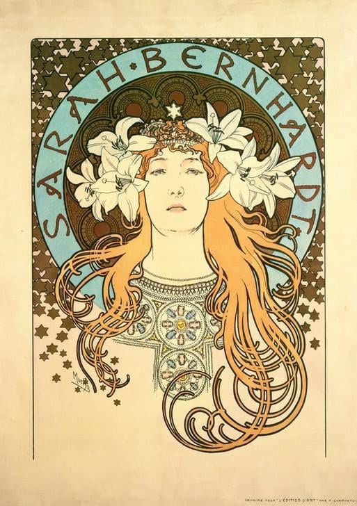 Affiche Mucha Chocolat Masson grand format pour sublimer la decoration de votre salon