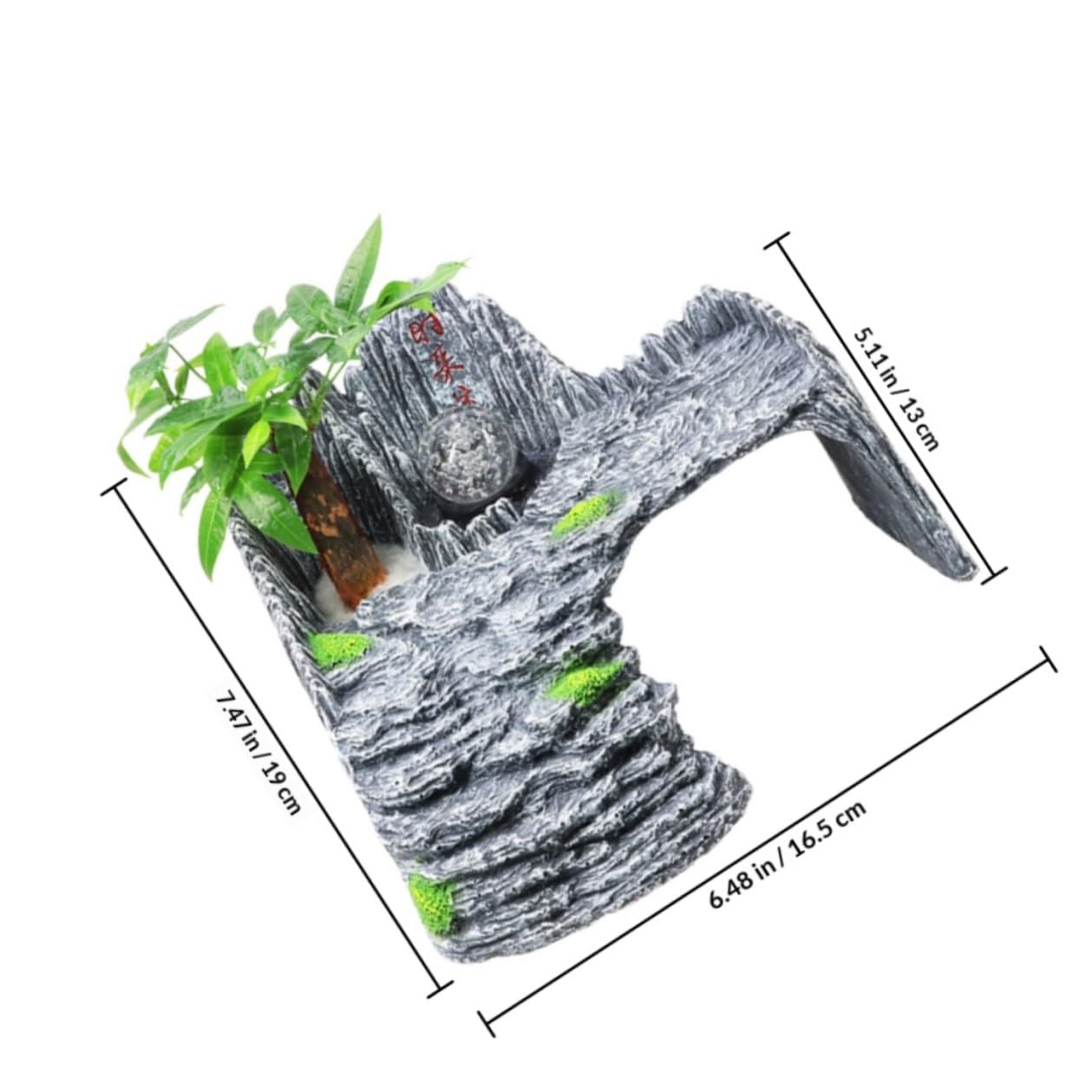 TOYANDONA Schildkröten Aquarium Habitat Kletterplattform Schwimmende Sonnenplattform aus Kunstharz für Reptilien Terrarium Zubehör