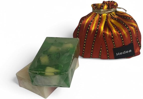 Ottoman Sultan Double Soap Set - Apple and Spring - With Sultan's Pouch