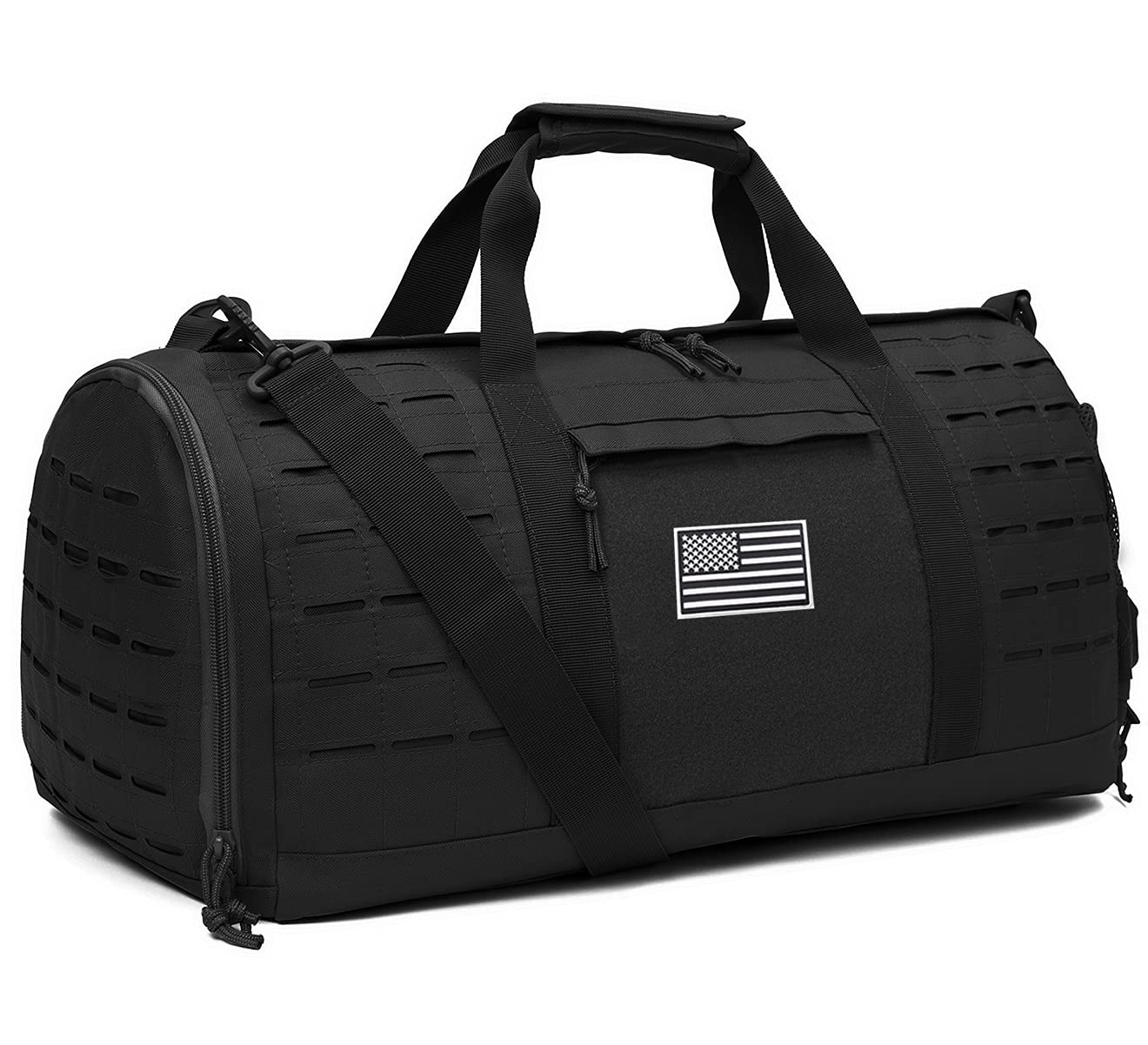 QT QY 40L Military Tactical Duffle Bag For Men Sport Gym Fitness Tote Travel Training Workout With Shoe