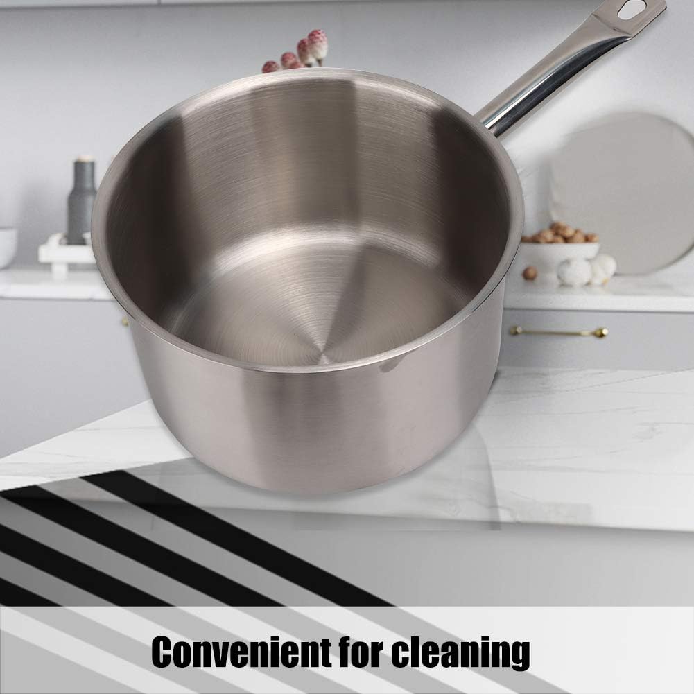 Stainless Steel Pot, Resistant, to Use, Hang Hole Handle, for Soup and Stew, 20cm Diameter, 1379g Weight, Brand New/1905
