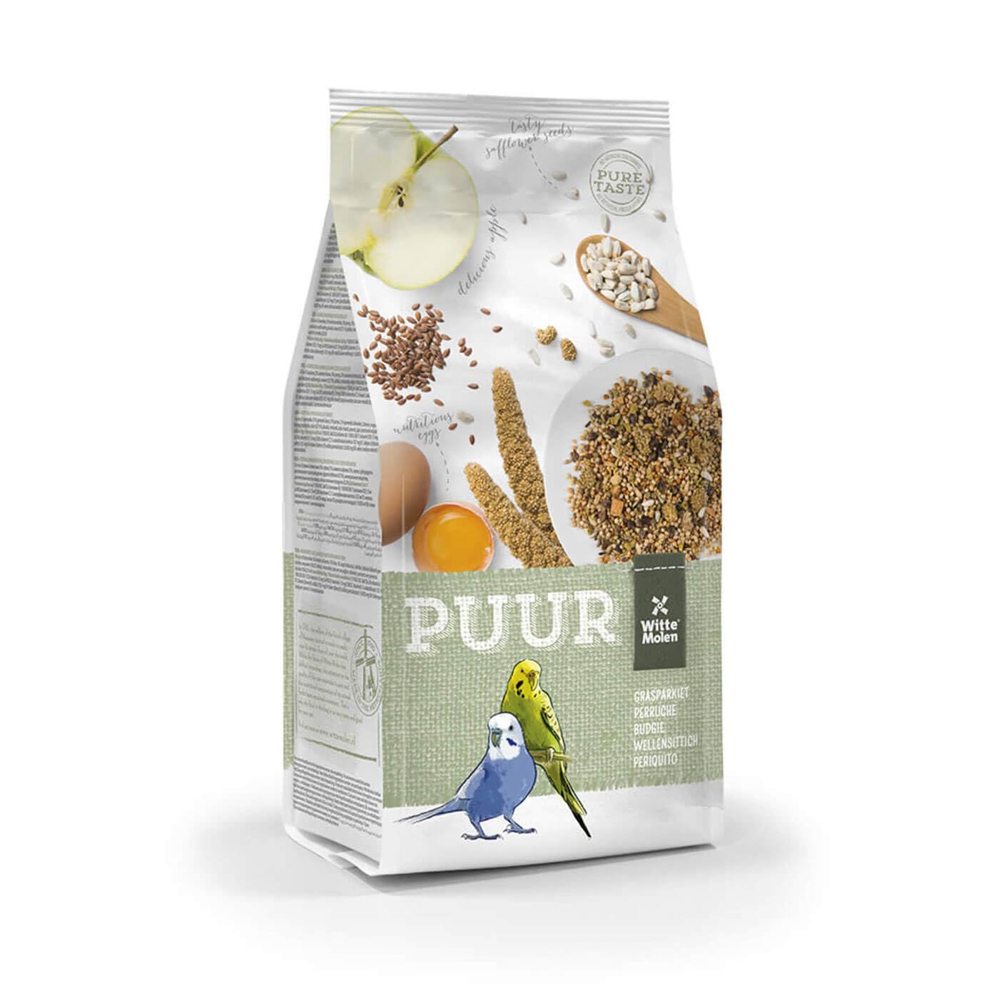 Parrot Essentials PUUR Premium Budgie Seed Mix - Gourmet Food Mix For Budgerigars, Small Parrot, Cockatiel, Parakeet, Lovebird, Parrot Seed