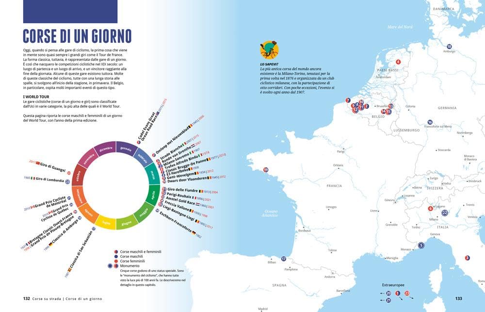 Il grande libro della bicicletta. Numeri, itinerari, sport e curiosità in oltre 1000 infografiche, mappe e illustrazioni. Ediz. a colori
