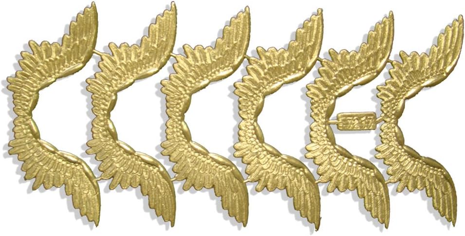 Kunze 6-Piece Dresden Wings, Large, Gold