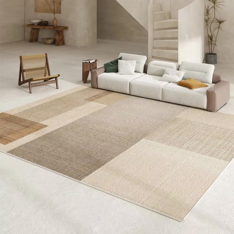 Tapis d'intérieur moderne lavable 120x160 cm pour salon et bureau