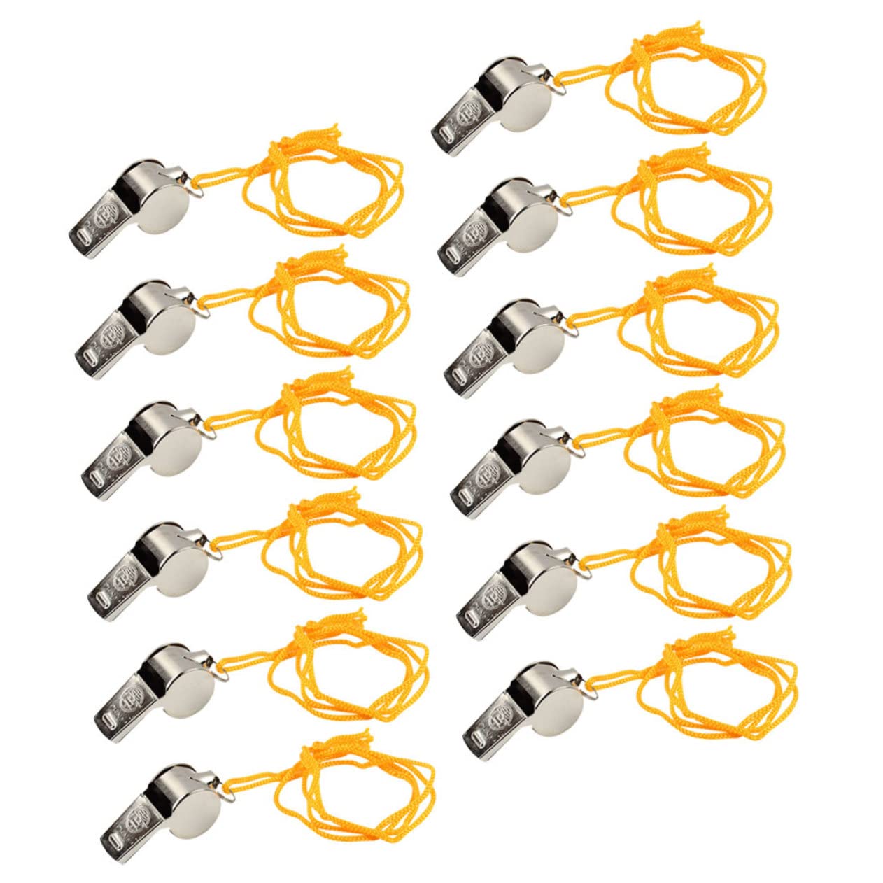Kisangel 48pièces Sifflet De Survie Sifflet Portable pour Activités De Plein Air Entraînement Canin Et Urgence Léger Et Durable avec Lanière Ajustable