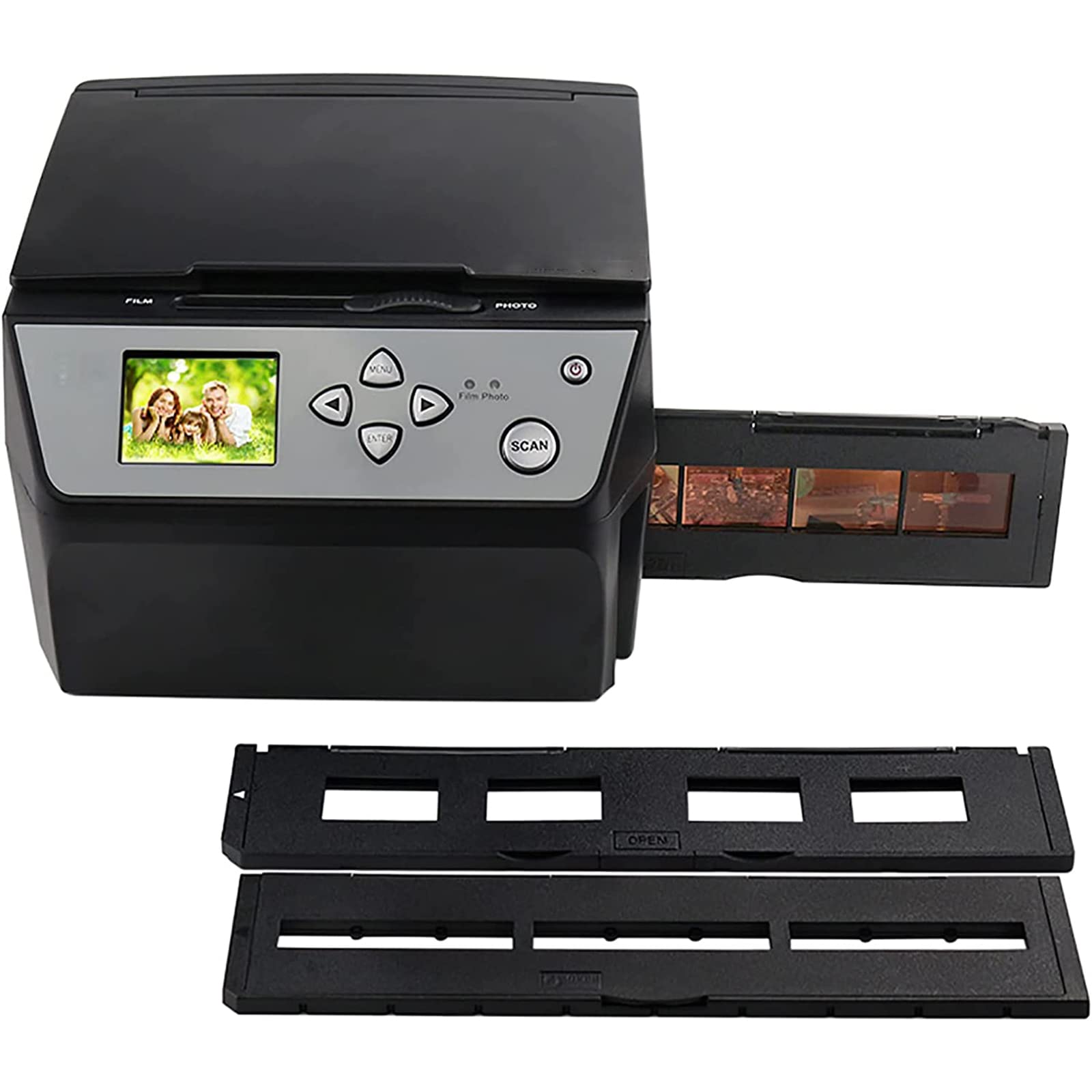 Scanner per film, ad alta risoluzione da 22 MP per 135 pellicole e diapositive da 35 mm, converte negativi in foto digitali JPG, uscita USB supportata