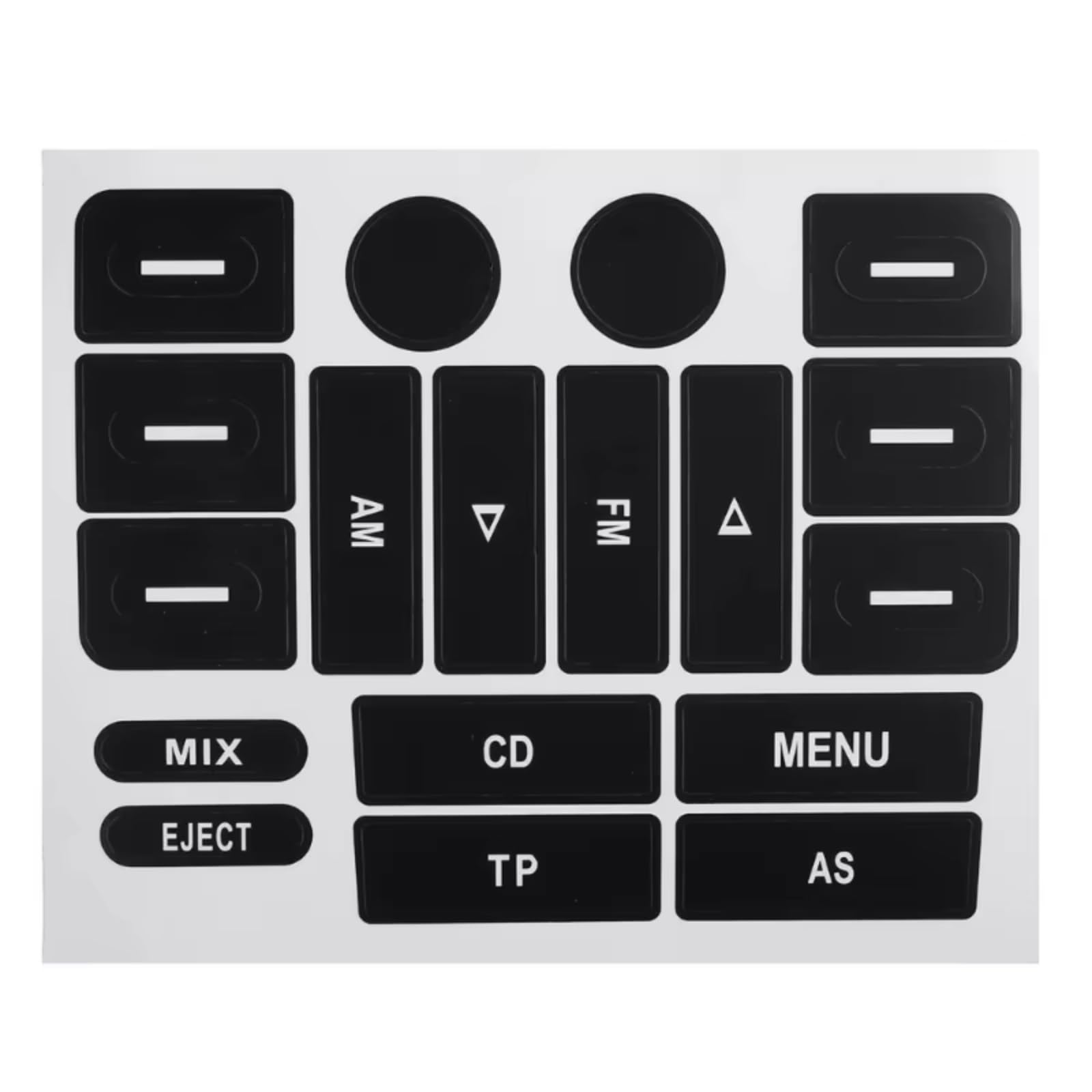 Modification Interior Compatible with VW for Golf MK5 for Passat Radio Button Repair Sticker Radio Knobs Repair Sticker Car Stickers Decals Replacement