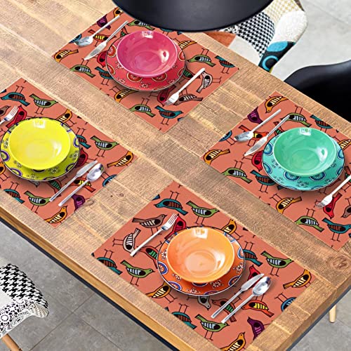 Sets de table oiseau dessinés à la main, l'excellence des finitions pour vos tables - 8