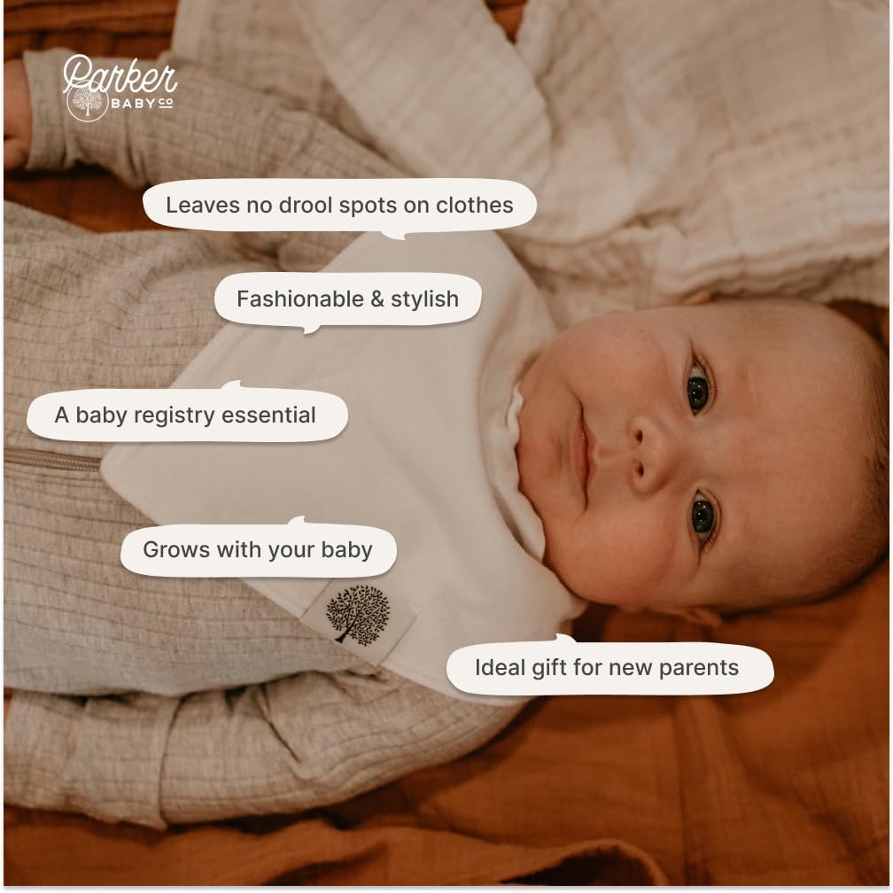 Parker Baby Bandana Drool Bibs for Boys, Girls & Unisex - Soft & Stylish Teething Bibs for Babies - Image 5