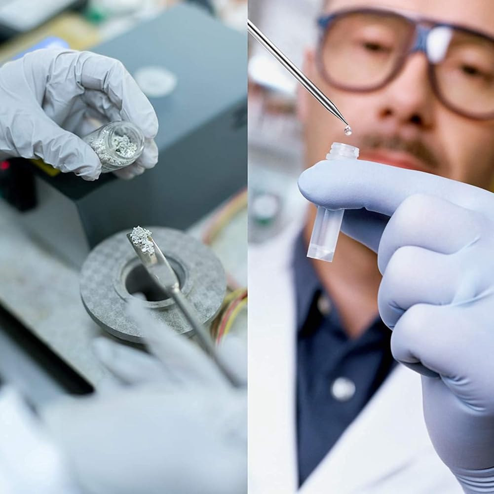 Ensemble de Micro-Doseur et de Spatule de Laboratoire en Acier Inoxydable pour Poudres, Gels et Remplissage de Gélules.
