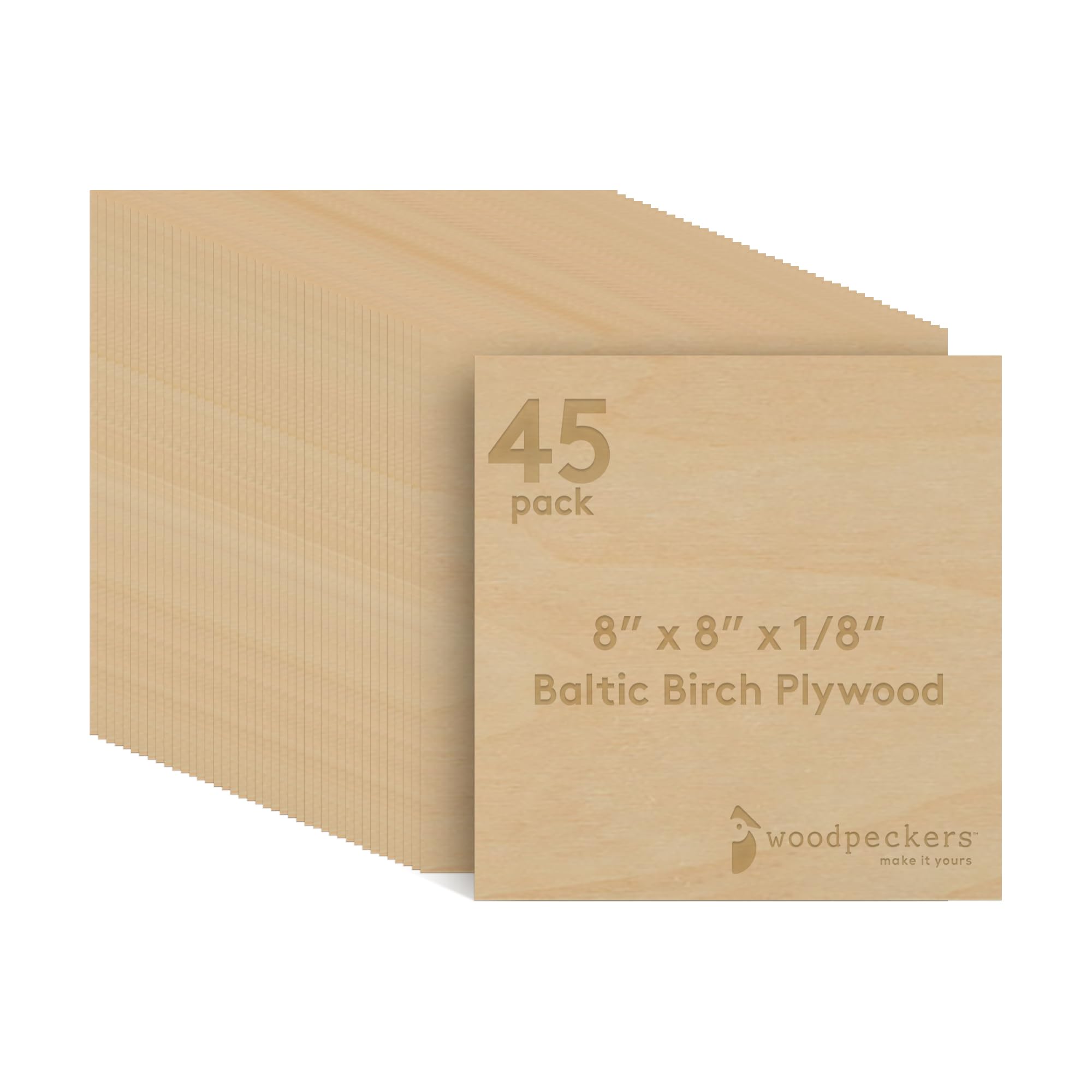 Baltic Birch Plywood 24 X 40 X 1/8 Inch - 3mm Craft Wood, Pack Of 4, B/BB Grade