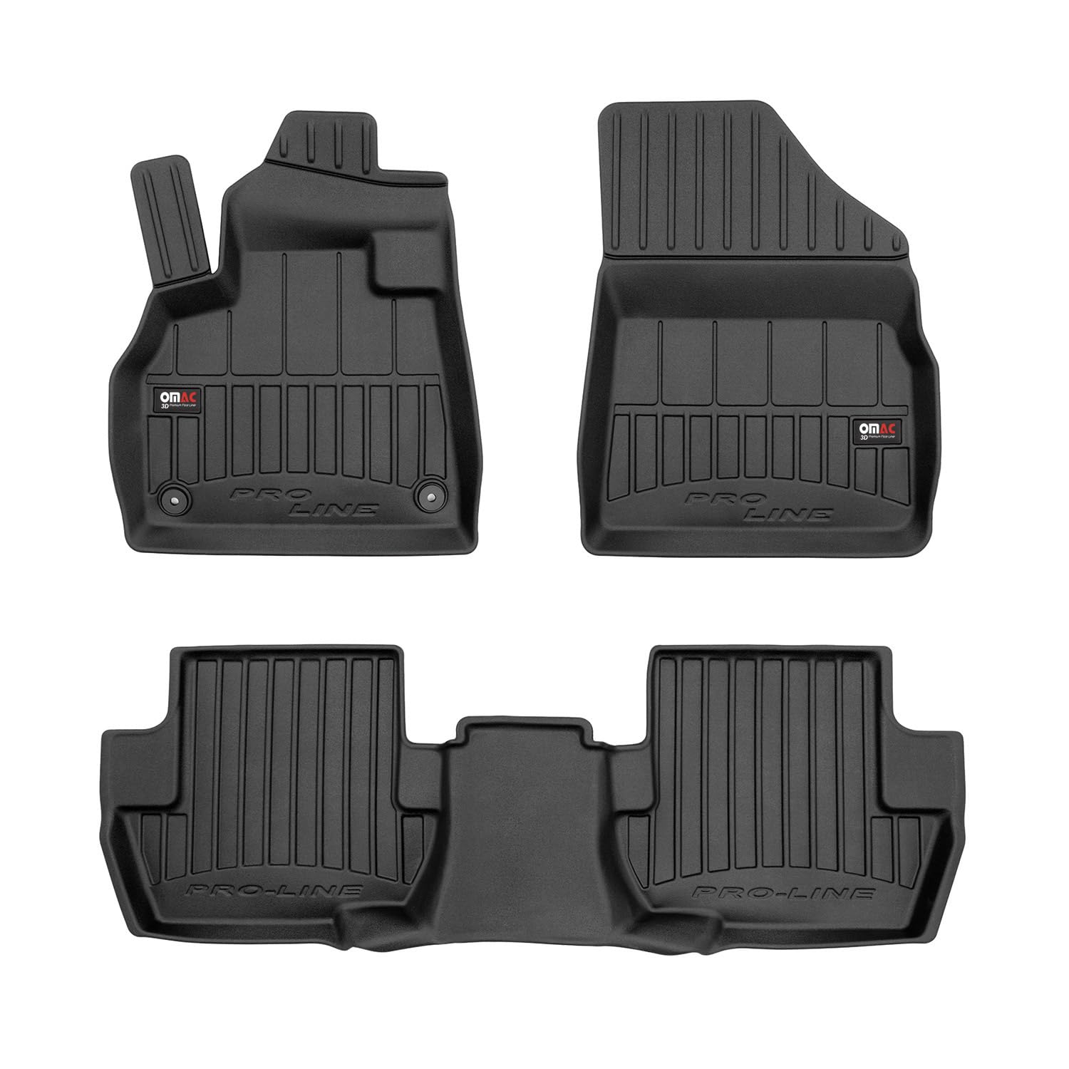 Tapis De Sol Sur Mesure Pour Citroën DS5 (01/2011 > 12/2018) - Velour Noir, Talonnette Caoutchouc