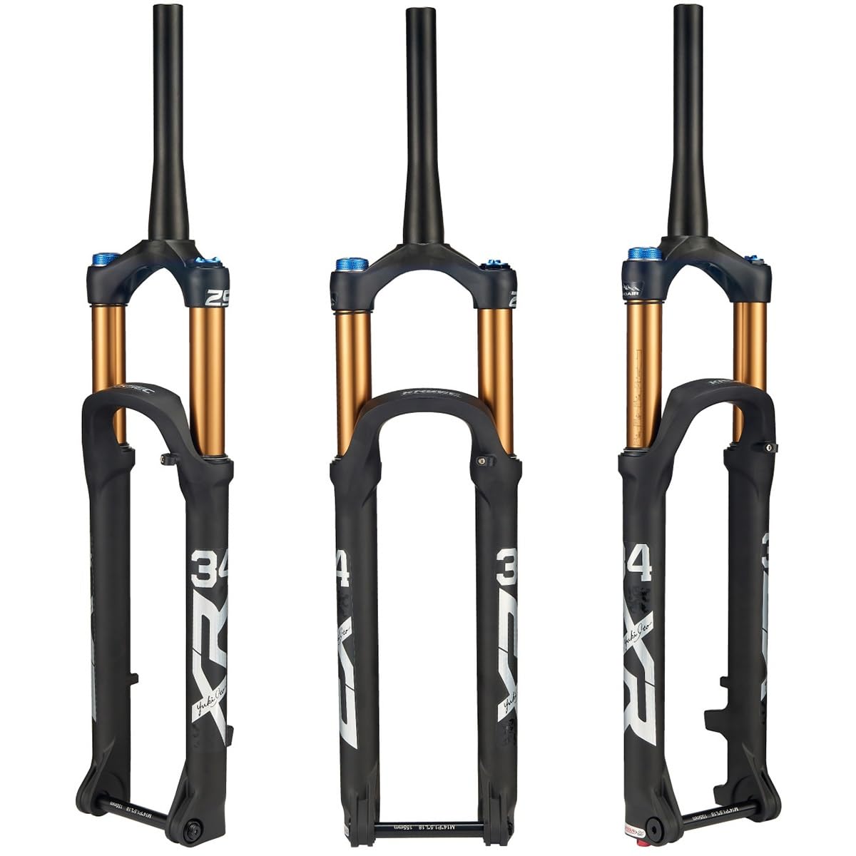 Fourche VTT pneumatique pour rouler sur les sentiers de cross-country avec agilité