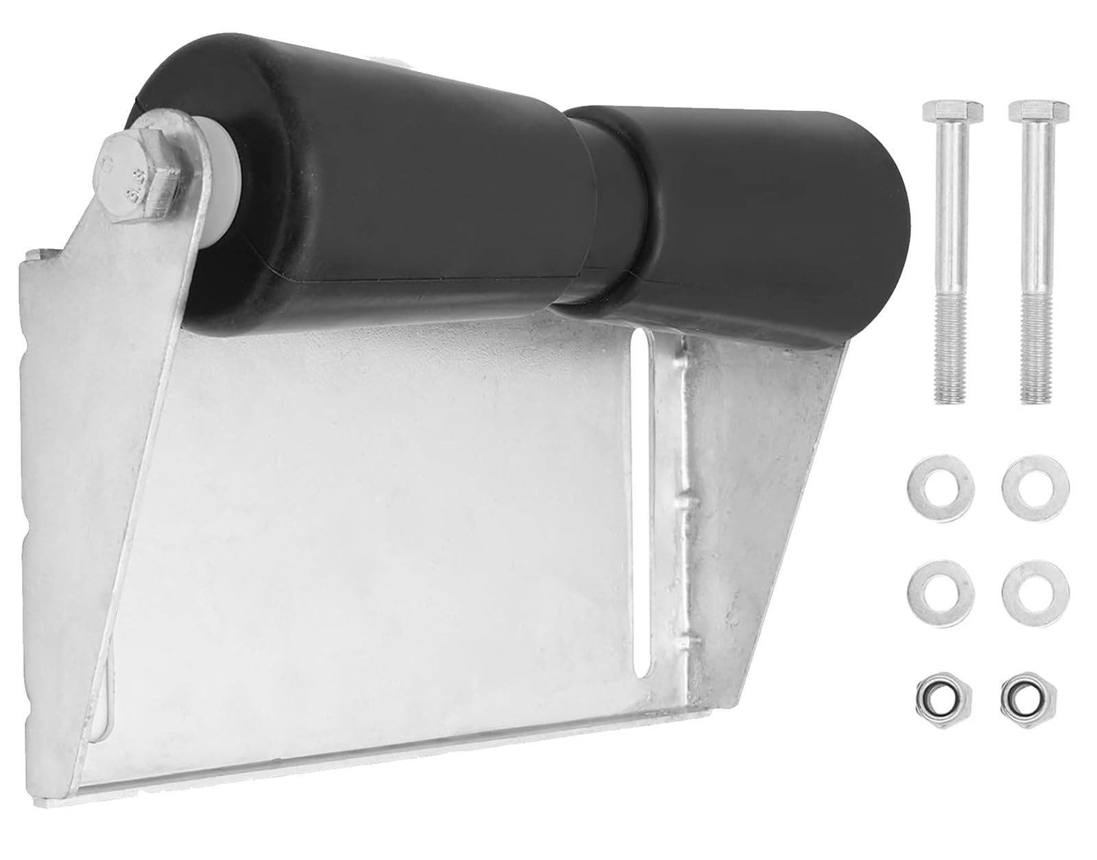 tonchean 12" Boat Trailer Rollers with Brackets, Galvanized Steel Keel Boat Roller Assembly Kit for Boat Trailer Guides Easy Water Launch