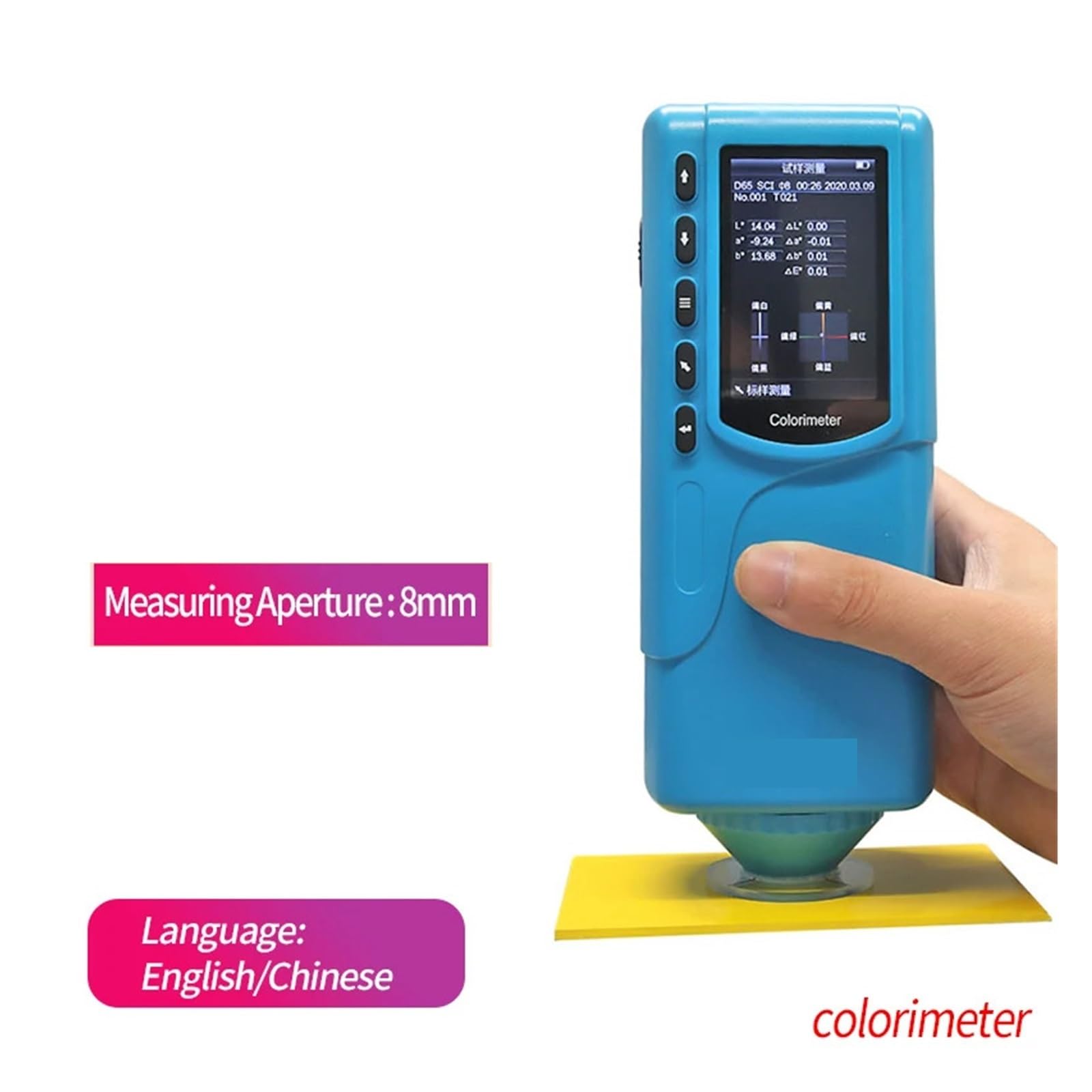 NURII Colorimeter DR-10 Color Difference Testing Instrument Card Measurement