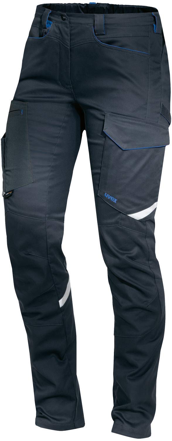 Uvex Suxxeed czarne damskie spodnie robocze – spodnie robocze Slim Fit