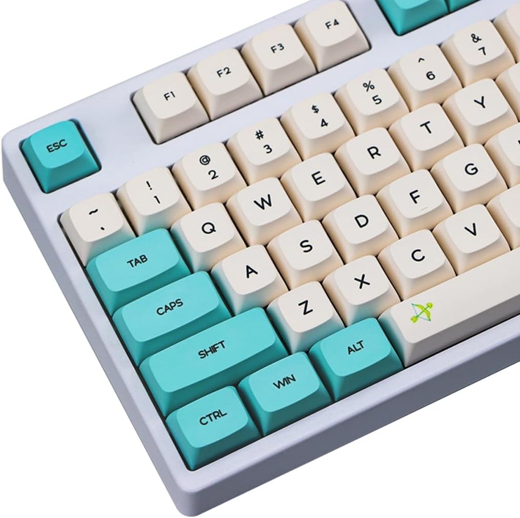 130 Key PBT Keycap XDA Profile Key Complete Set of Spring Blooms Dye Sublimation for Mechanical Keyboards