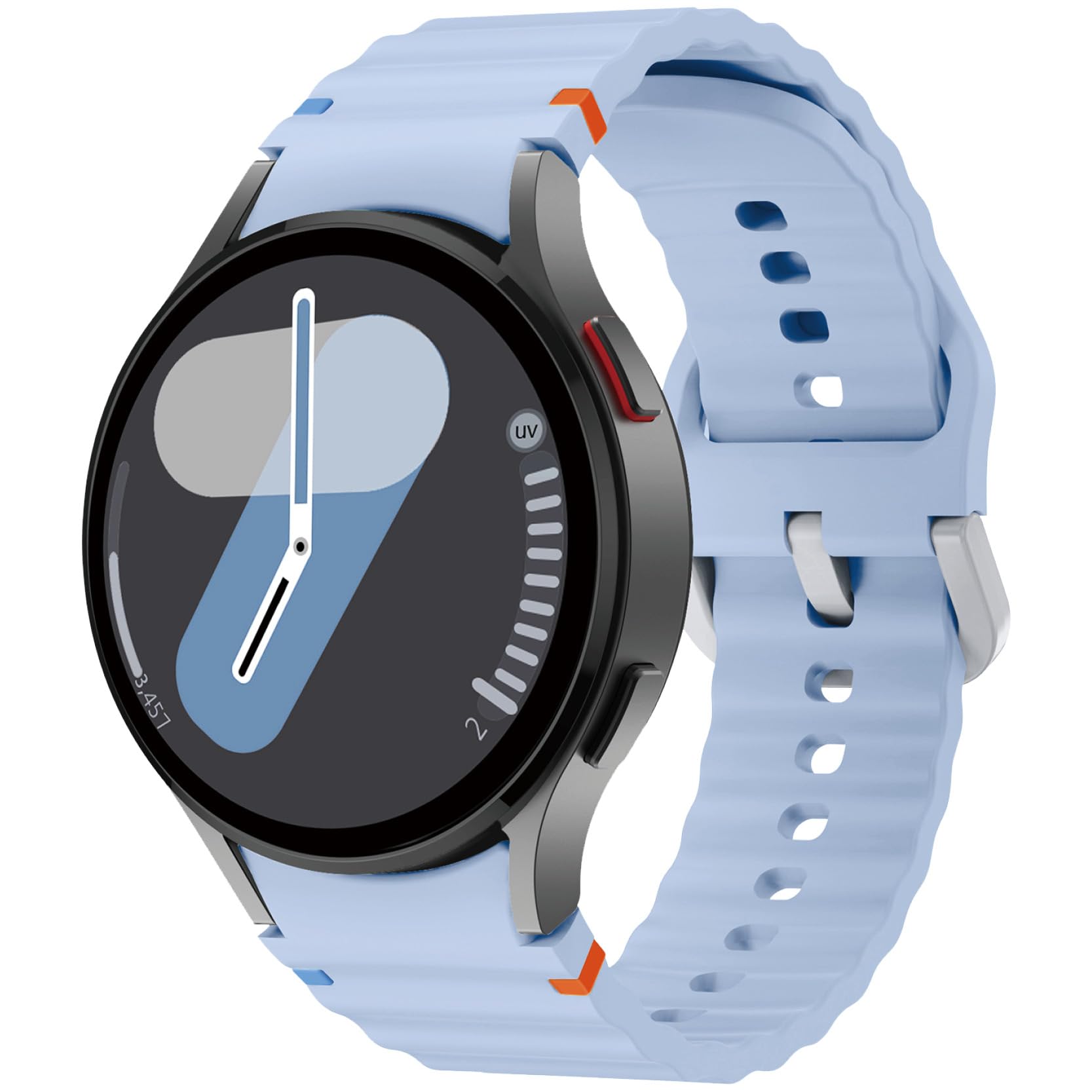 SOLOLUP Sport Band for Samsung Galaxy Watch 7 6 5 4 FE Bands 40mm 44mm/6&4 Classic 43mm 47mm 42mm 46mm/5Pro 45mm,No Gap Soft Silicone Smart Watch