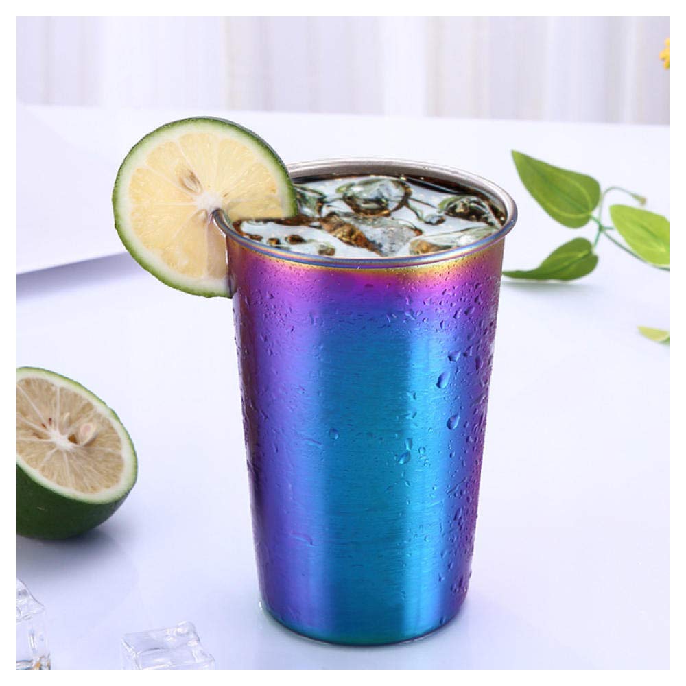 Tazas de acero inoxidable de 500 ml, sin BPA, para bebidas frías o calientes para camping, taza de viaje al aire libre con pajitas y tapa