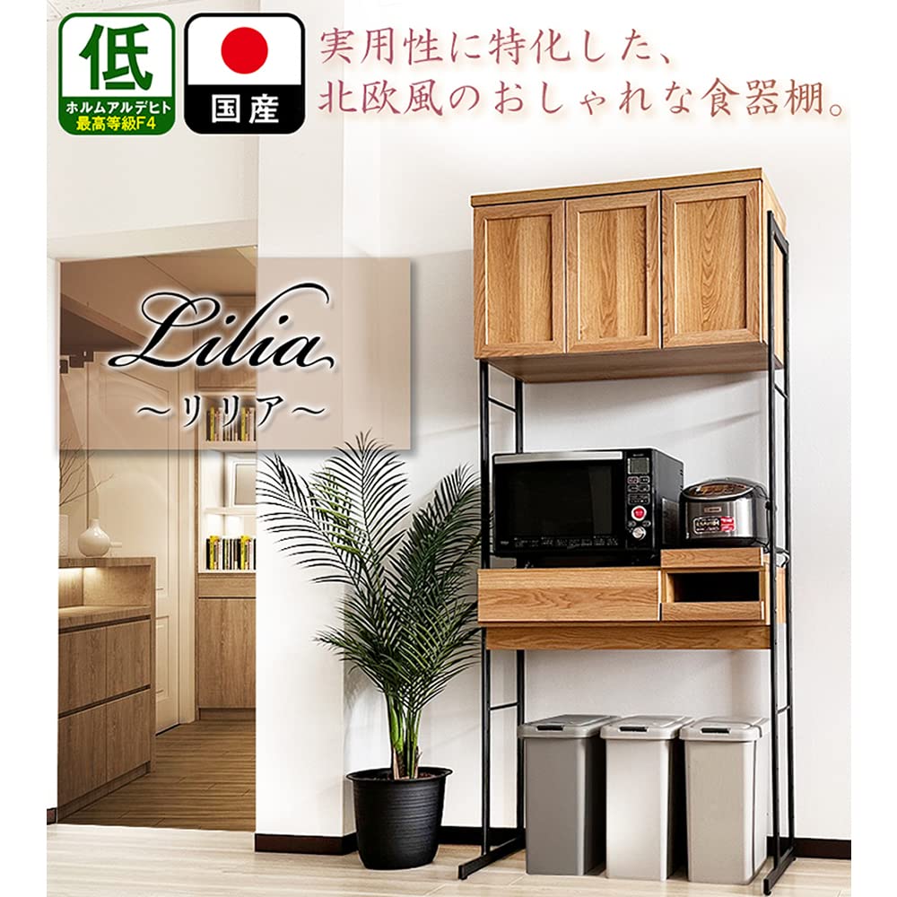 Amazon.co.jp: アルファタカバ 食器棚 ゴミ箱 収納 ゴミ箱上ラック