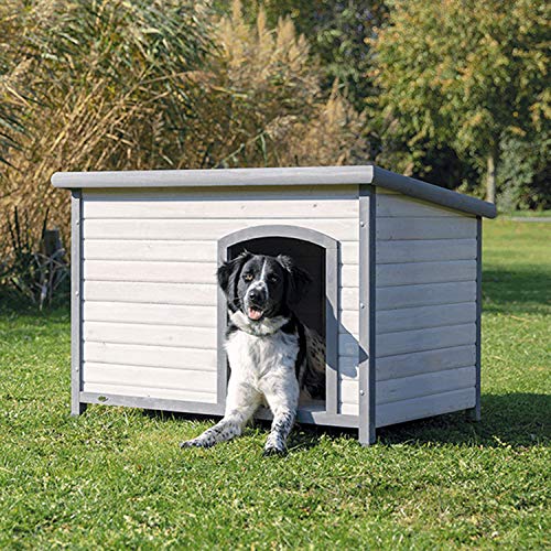 TRIXIE Large Natura Classic Outdoor Dog House, Weatherproof Finish, Elevated Floor, Gray - Image 4