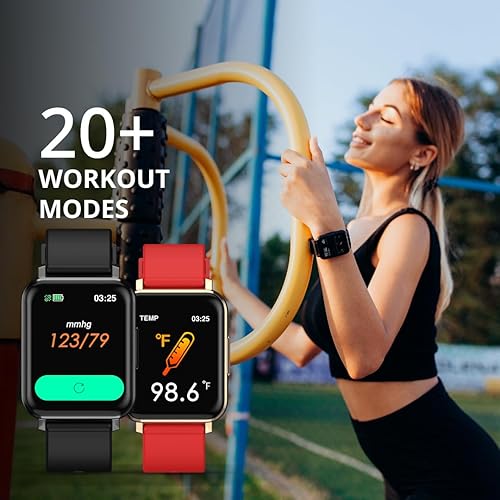 Miniatura 4 de Spade & Co Smartwatch 2 - Monitor avanzado de salud y estado físico con temperatura corporal, oxígeno en sangre y monitoreo de frecuencia cardíaca,