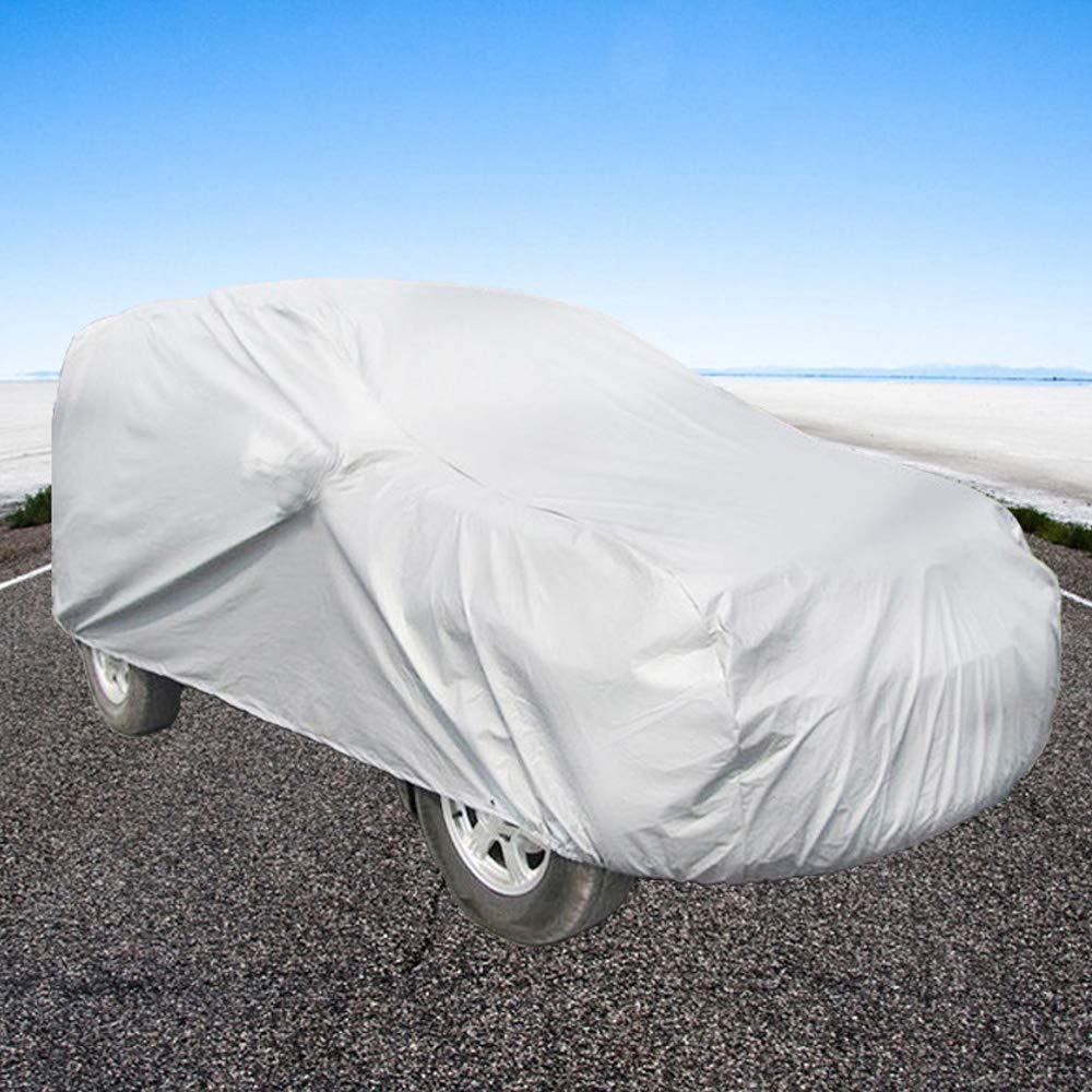 Couverture de Voiture imperméable UV Soleil Neige poussière Pluie résistant Espace de Rangement Protection